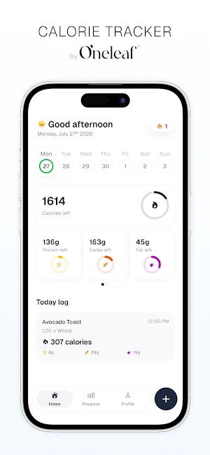 AI Calorie Tracker by Oneleaf Screenshot 0