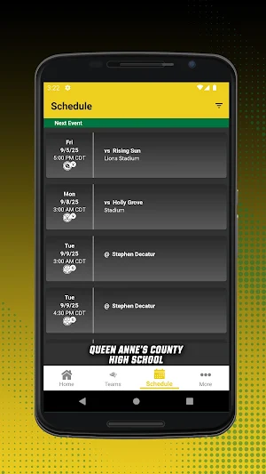QACHS Athletics Screenshot 1