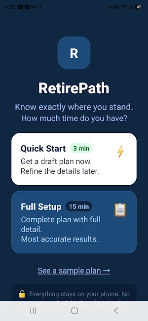 RetirePath: Retirement Planner Screenshot 0
