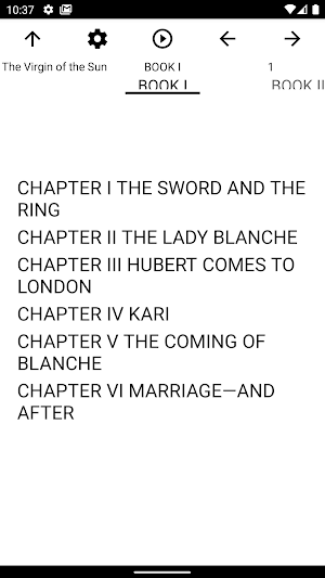 Book, The Virgin of the Sun Screenshot 1
