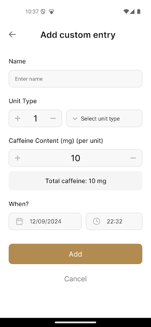 Caffeine Clock: Sleep better Screenshot 3