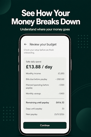 Daily Spend: Safe Budgeting Screenshot 1