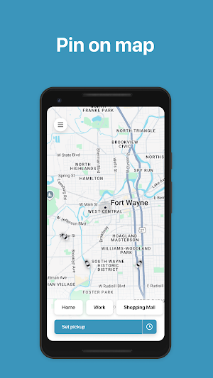 ICoH Ride: Fort Wayne Taxi App Screenshot 0