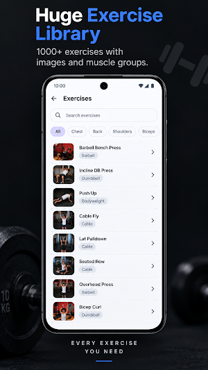 Gym Workout Tracker Screenshot 2