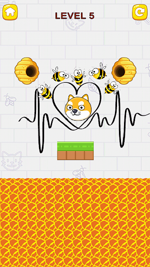 Save the dog: Bee game 3D Screenshot 1