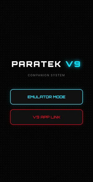 PARATEK V9 - COMPANION APP Screenshot 1