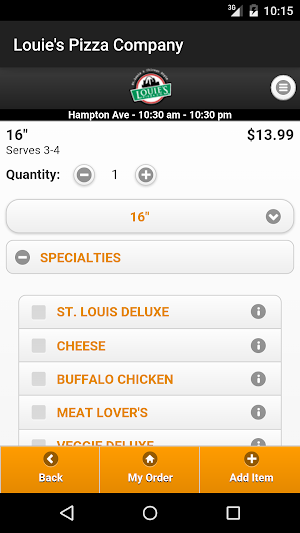Louie's Pizza Company Screenshot 1