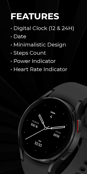 Regarder Minimal 71 Watch Face Screenshot 2