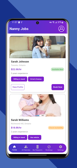 Nanny Jobs Screenshot 0