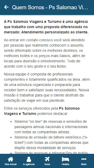 Ps Salomao Viagens e Turismo Screenshot 1