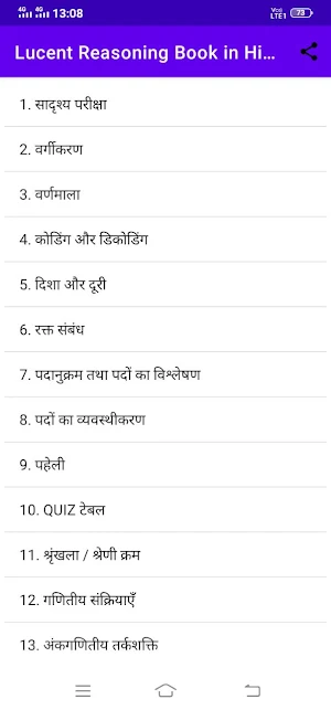 Lucent Reasoning Book Hindi Screenshot 1