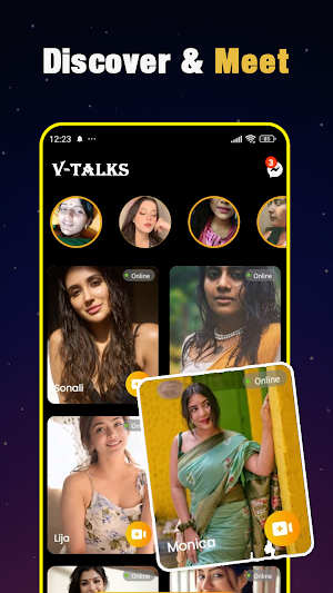 V-Talks Live Video Chat & Meet Screenshot 0
