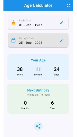 Age Calculator Screenshot 2