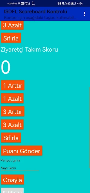 Isparta Sd Fen Skorboard Screenshot 1