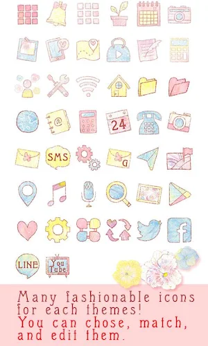 -Gentle Pansies- Theme +HOME Screenshot 3