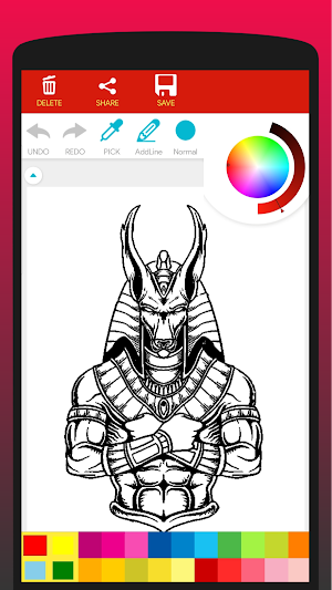Legend of Anubis Coloring Book Screenshot 1