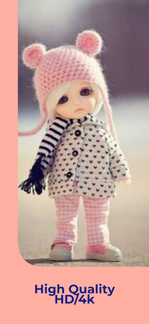 Cute Doll Pic Wallpaper HD Screenshot 1
