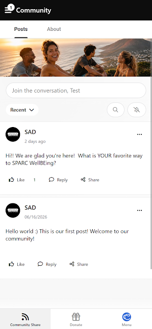 Sparc WellBEing Screenshot 1