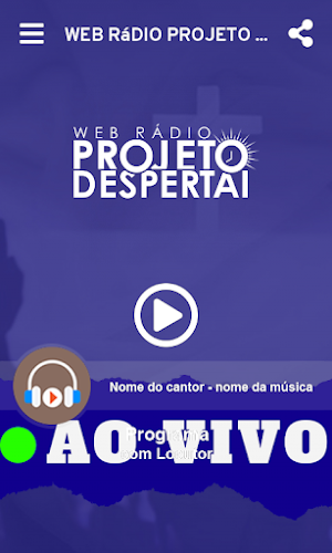 Web Rádio Projeto Despertai Screenshot 1