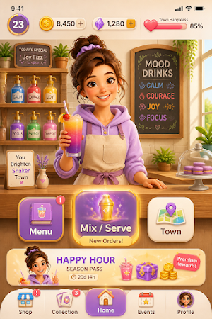 Shaker Town: Mood Drink Sort Screenshot 2