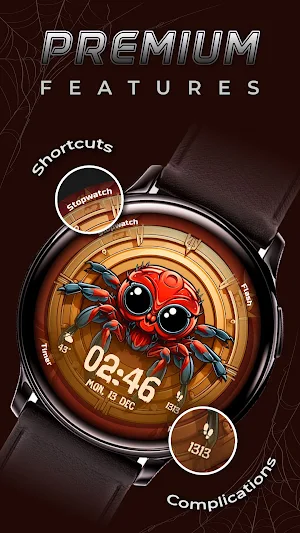 Spider Watchface - Wear Watch Screenshot 3