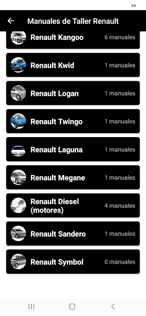 Manuales de taller 6 Renault Screenshot 2