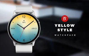 Yellow Style Watch Face Screenshot 0