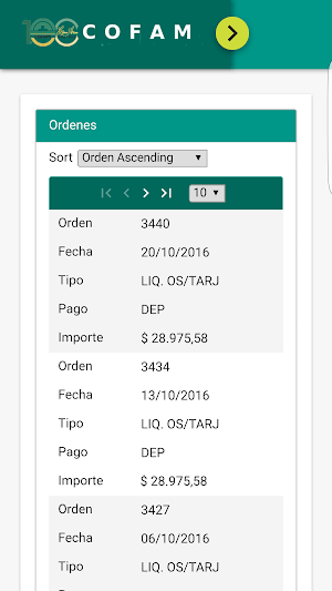 COFAM - Reportes Socios Screenshot 3