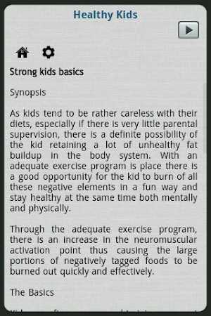 Healthy Kids Screenshot 2