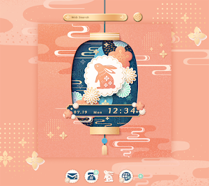 Mid-Autumn Bunny Theme +HOME Screenshot 0
