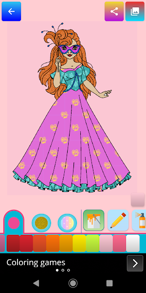 Princess Coloring for Kids Screenshot 1