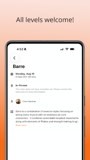 Pulse Barre Fitness Screenshot 3