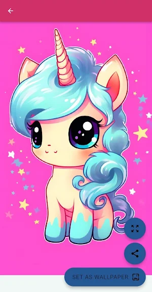 Cute Kawaii Unicorn Wallpapers Screenshot 2