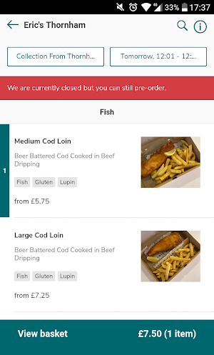 Eric's Fish and Chips Screenshot 1