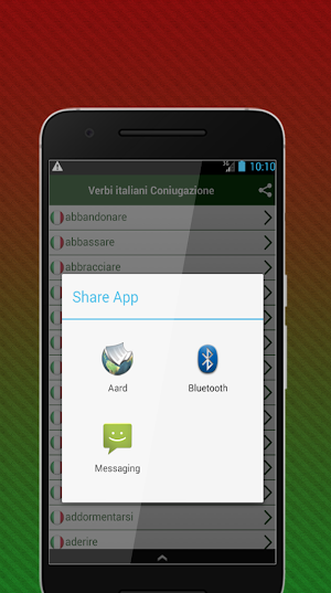 Verbi italiani Coniugazione Screenshot 3