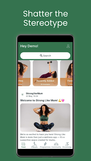 The StrongLikeMum App Screenshot 2