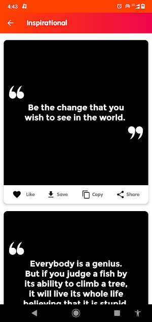 Awesome Quotes Screenshot 2