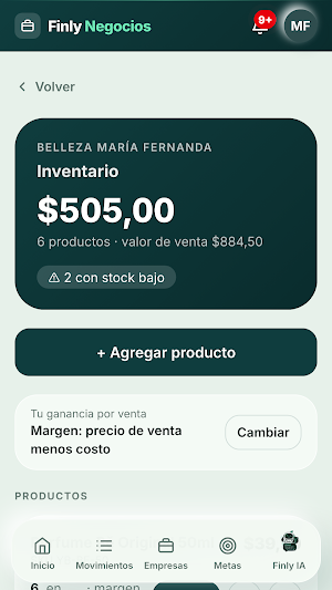 Finly Negocios Screenshot 1