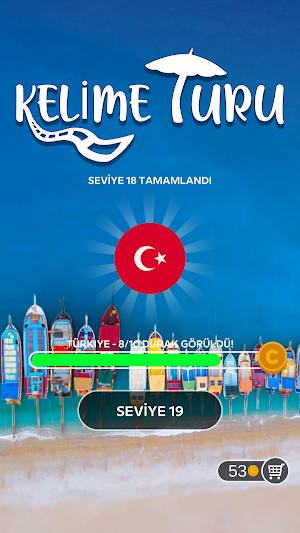 Kelime Turu - Türkçe Bulmacalarla Dünyayı Gez Screenshot 0