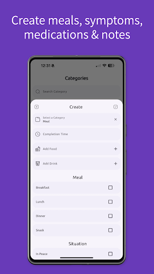 FoodLog - Food diary Screenshot 1