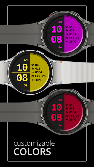 DADAM113: Digital Watch Face Screenshot 2
