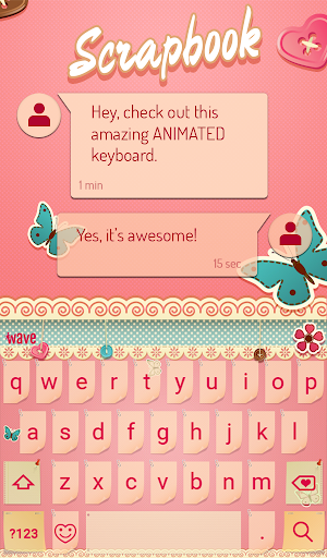 Scrapbook Animated Keyboard Screenshot 2