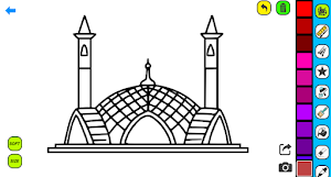 Mosque Coloring Pages Screenshot 0