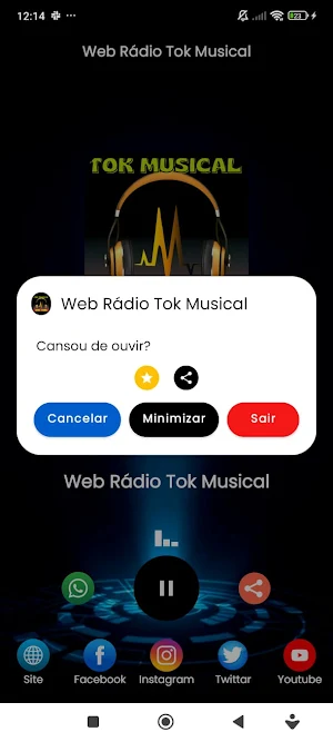 Web Rádio Tok Musical Screenshot 2