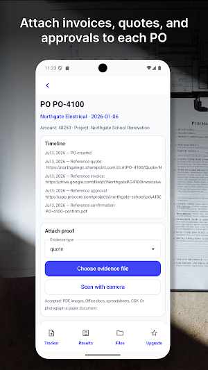 Purchase Order App: PO Tracker Screenshot 2