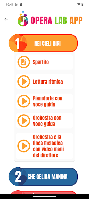 Opera Lab App Screenshot 2