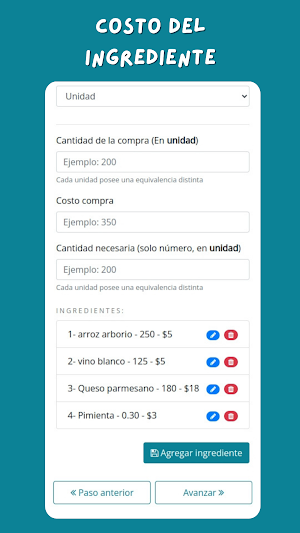 CONTROL RECETA Screenshot 2