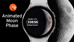 Animated Moon Phase Watch Face Screenshot 0