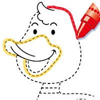 Trace And Color Game For Kids