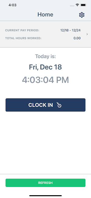 Poolman Timecard Screenshot 1